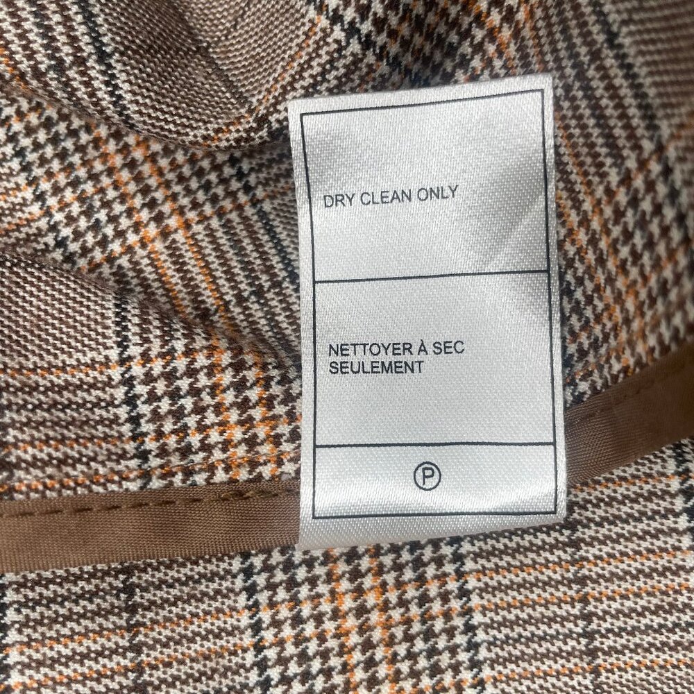 cupcakes and cashmere Plaid Drape Front Trench Coat XS - Picture 12 of 16